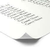 Winter Pine Greenerity Hochzeitsskalender Poster (Ecke)