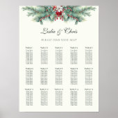 Winter Pine Greenerity Hochzeitsskalender Poster (Vorne)