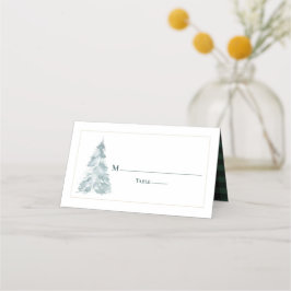 Winter Pine Romance Buffalo Karierte Karos Platzkarte