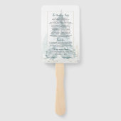 Winter Pine Romance Programm Fans Fächer (Rückseite)