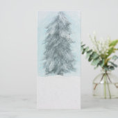 Winter Pine Tree - Acrylmalerei (Stehend Vorderseite)