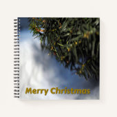 Winter Pine Tree and Snow Notizblock (Vorderseite)