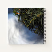 Winter Pine Tree and Snow Notizblock (Rückseite)