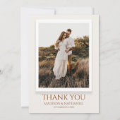 Winter Pine Tree Blume Blumenmassage Foto Dankeskarte (Rückseite)