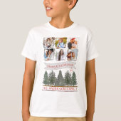 Winter Pine Tree Family Photo Matching Christmas T-Shirt (Vorderseite)