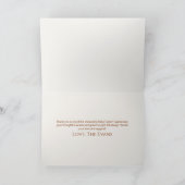 Winter Pine Tree Floral Baby Dusche Dankeskarte (Innenseite)