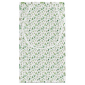 Winter Pine Tree Forest Wine Bag Kleine Geschenktüte (Rückseite)