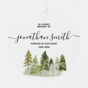 Winter Pine Tree Lounge Weihnachten Ornament Aus Metall