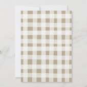 Winter Pine Tree ONEderland Einladung zum Geburtst (Rückseite)