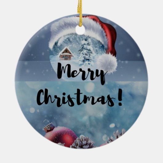 Winter Pine Tree Ornament - Holiday Keepsake (Hinten)