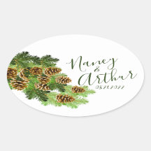 Winter Pine Tree & Pine Cones Hochzeit