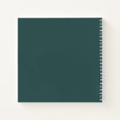 Winter Pine Tree Pine Green Back Guest Book Notizblock (Rückseite)