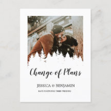 Winter Pine Tree Script Foto Änderung von Plänen