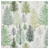 Winter Pine Tree Urlaub Stoff (Nahaufnahme)