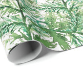 Winter Pine Tree Wasserfarbe Handgemalt Geschenkpapier (Rolleneckpunkt)