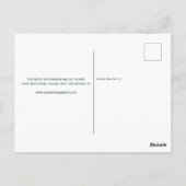 Winter Pine Tree Wedding RSVP Postkarte (Rückseite)