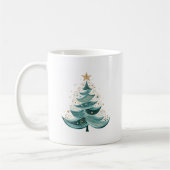 Winter Pine Tree Weihnachtskaffee Tasse (Links)