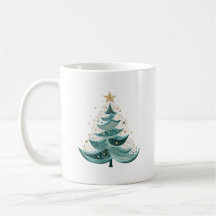 Winter Pine Tree Weihnachtskaffee Tasse