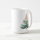 Winter Pine Tree Weihnachtskaffee Tasse (VorderseiteRechts)