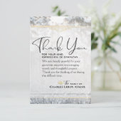 Winter Pine Trees 3.5x5 Beileid Danke Karte (Stehend Vorderseite)