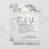 Winter Pine Trees 3.5x5 Beileid Danke Karte (Vorne/Hinten)