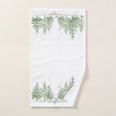 Winter Pine Trees and Deer CHANGE FARBE Badhandtuch Set (Handtuch)