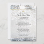 Winter Pine Trees Beileid Danke Karte (Rückseite)