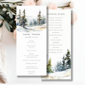 Winter Pine Trees Schnee Landschaft Hochzeit Progr Einladung