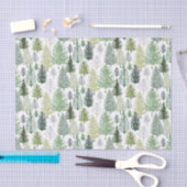 Winter Pine Trees Seidenpapier (Handwerk)