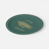 Winter Pine Weihnachten Party Pappteller (Schrägansicht)