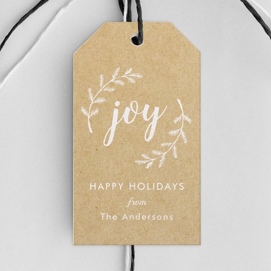 Winter Pine Wreath Weihnachtsfeiertag Geschenkanhänger