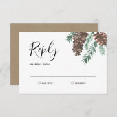 Winter Pinecone | Antwort zum Hochzeitstichtag (Vorne/Hinten)