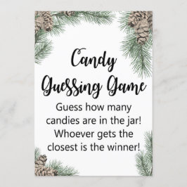 Winter Pinecone Baby Dusche Größe 12x18" Einladung