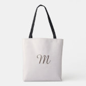 Winter Pinecone & Berry Monogram Tasche (Rückseite)
