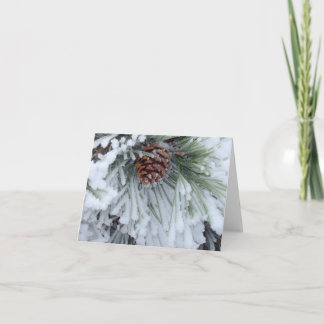 Winter Pinecone Karte