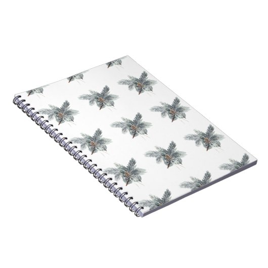 Winter Pinecone Notebook Notizblock (Rechte Seite)