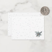 Winter Pinecone Notecards Mitteilungskarte (Vorderseite/Rückseite Beispiel)