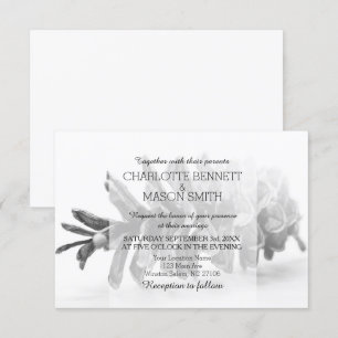 Winter Pinecone und Schneeflocken Hochzeitskarte Einladung