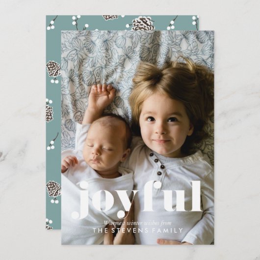 Winter Pinecones Foto (Vorne/Hinten)