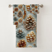 Winter Pinecones Harmonie Badhandtuch Set (Insitu)