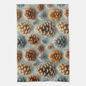 Winter Pinecones Harmonie Geschirrtuch (Vertikal)