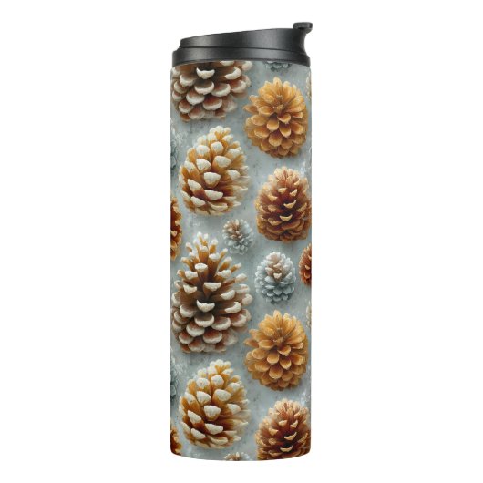Winter Pinecones Harmonie Thermosbecher (Nach links gedreht)