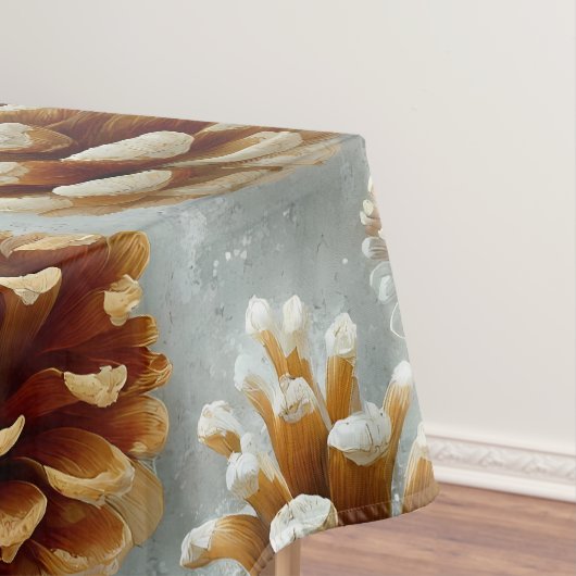 Winter Pinecones Harmonie Tischdecke (Beispiel)