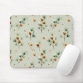 Winter Pinecones und Snowy Branches Mousepad (Mit Mouse)