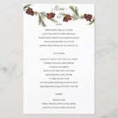 Winter Pinery Wedding Menu (Vorderseite)
