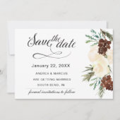 Winter Pinery Wedding Save the Date (Vorderseite)
