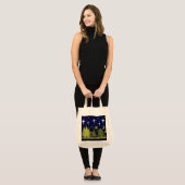 Winter Pines Bag Stars und Grüner Mond Tragetasche (Vorderseite (Model))