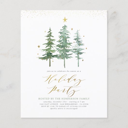 Winter Pines | Feierliche Feiertage (Vorderseite)