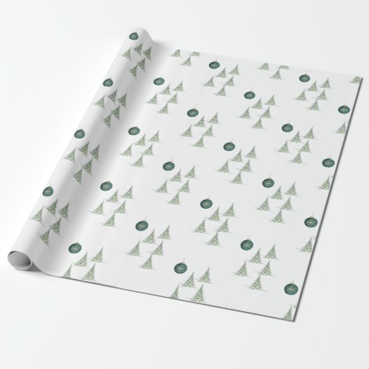 Winter Pines Gift Wrap Geschenkpapier (Ungerollt)