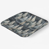 Winter Pines & Holiday Sentiments Pappteller (Gewinkelt)